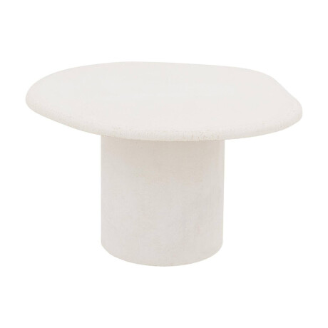 Goossens Salontafel Stone organisch, beton wit, urban industrieel, 70 x 40 x 60 cm