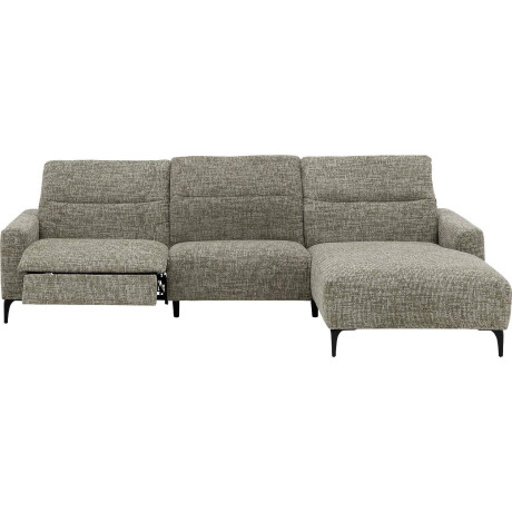 Goossens Relaxbank Apollo Met Verstelbare Hoofdsteunen groen, stof, stijlvol landelijk met chaise longue rechts
