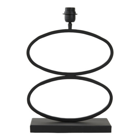 Light & Living Tafellamp 'Stelius' 42cm, kleur Mat Zwart (excl. kap)