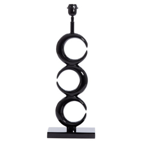 Light & Living Tafellamp 'Maan' 65cm, kleur Zwart (excl. kap)