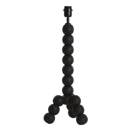 Light & Living Tafellamp 'Veglio' Mangohout, kleur Mat Zwart (excl. kap)