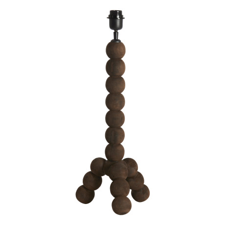 Light & Living Tafellamp 'Veglio' Mangohout, kleur Donkerbruin (excl. kap)