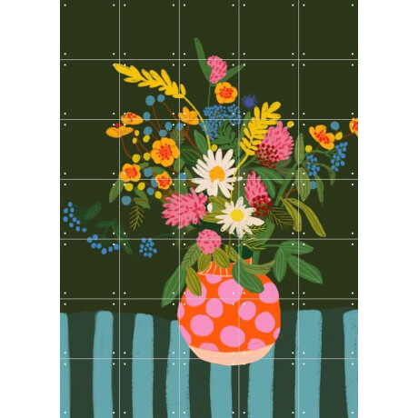 IXXI Bright flowers, Gigi Rosado - 100 x 140 cm - Gratis ophangtool - Grote wanddecoratie en posters - Illustraties, Digitale Kunst, Speels