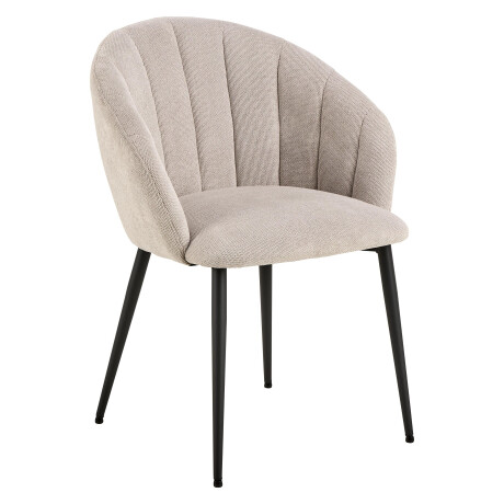 Bendt Eetkamerstoel 'Karoline' Geweven stof, kleur Beige