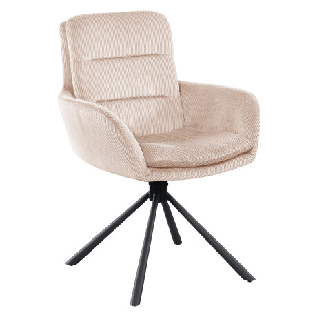 Artistiq Draaibare Eetkamerstoel 'Lashon' Rib, kleur Beige