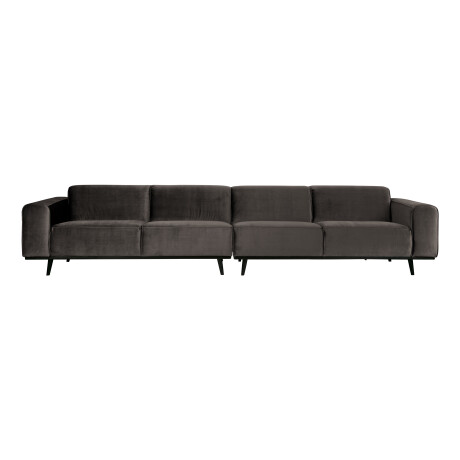 WOOOD Bank 'Statement' 4-zits xxl, Velvet, kleur Taupe