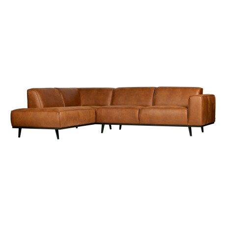 WOOOD Hoekbank 'Statement' Links, kleur Cognac