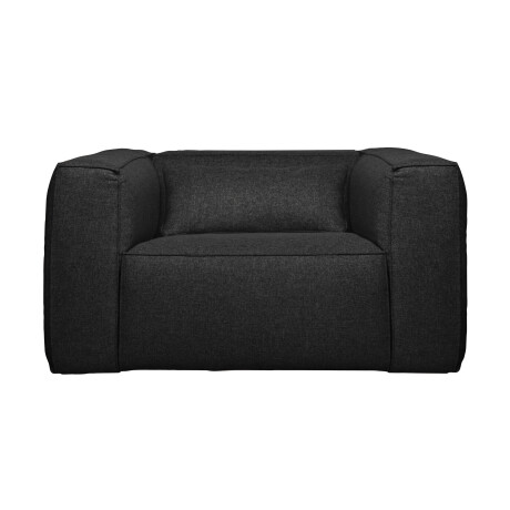 WOOOD Fauteuil 'Bean' Met Kussen, kleur Donkergrijs Gemeleerd