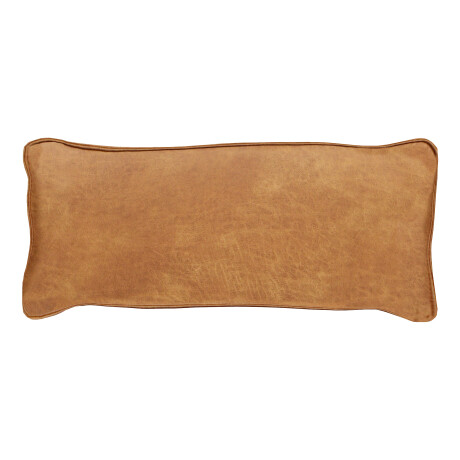 WOOOD Sierkussen 'Bean' 30 x 70cm, Recycle leer, kleur Cognac