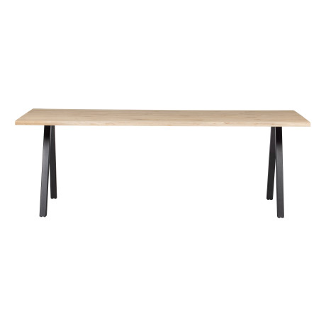 WOOOD Boomstam Eettafel 'Tablo' met 2-standen poot, 200 x 90cm