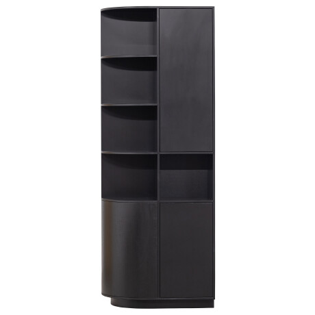 WOOOD Opbergkast 'Finca' Links, Mat zwart, 210 x 78cm