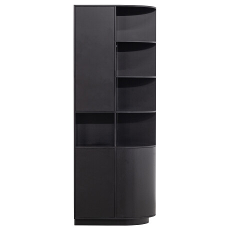 WOOOD Opbergkast 'Finca' Rechts, Mat zwart, 210 x 78cm