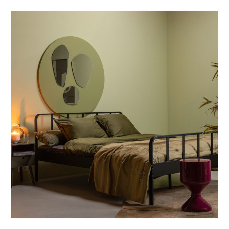 WOOOD Bed 'Mees' Staal, 160 x 200cm, kleur Zwart