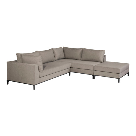 WOOOD Loungeset 'Sicilië' Rechts, kleur Taupe