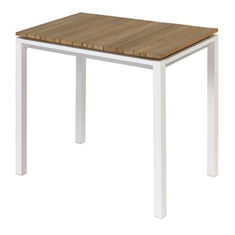 Exotan Tuintafel 'Milan' Teakhout, 90 cm, kleur Wit