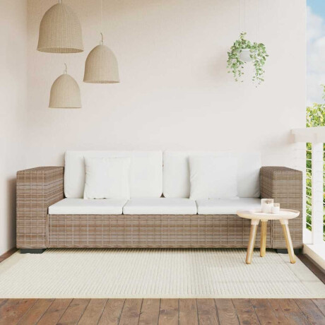 vidaXL 3-zits bankstel set rattan 8-delig