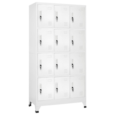 vidaXL Lockerkast met 12 compartimenten 90x45x180 cm