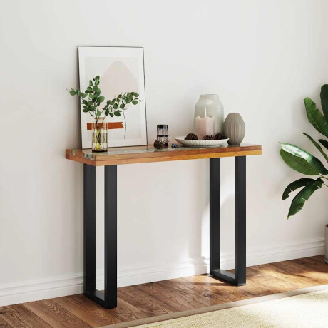 vidaXL Wandtafel 100x35x75 cm teakhout