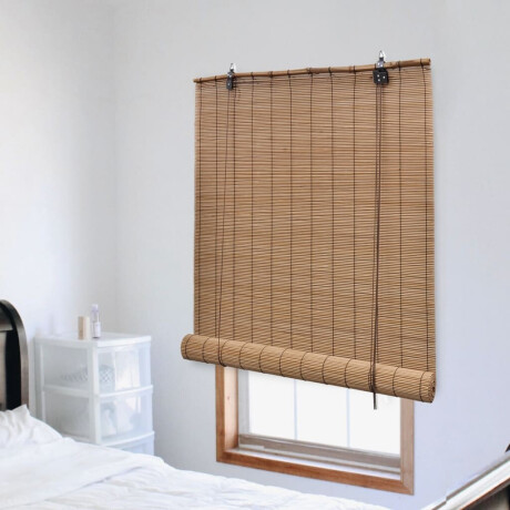vidaXL Rolgordijn 100x220 cm bamboe bruin
