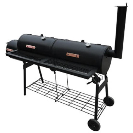 vidaXL Rookbarbecue Nevada XL zwart