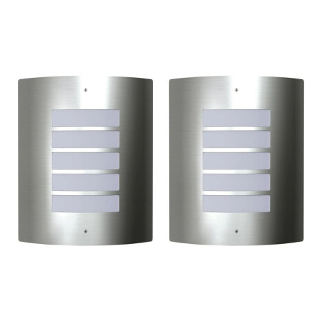 vidaXL Buitenlamp RVS Falerna 2 st