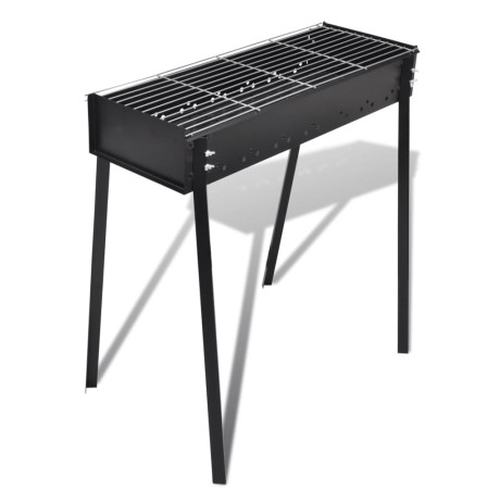 vidaXL Houtskoolbarbecue staand vierkant 75x28 cm