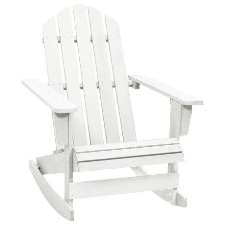 vidaXL Tuinschommelstoel hout wit