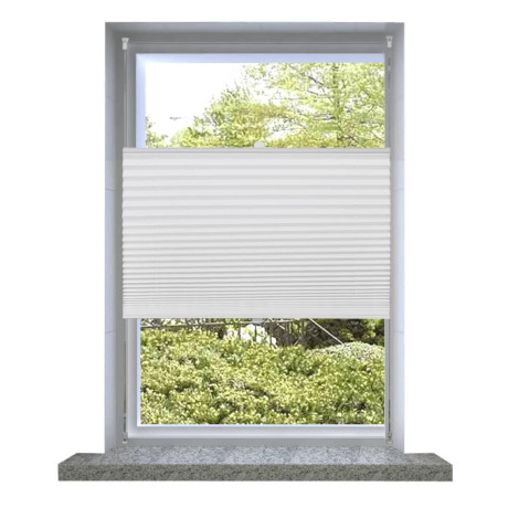 vidaXL Plisséjaloezie 70x125 cm wit
