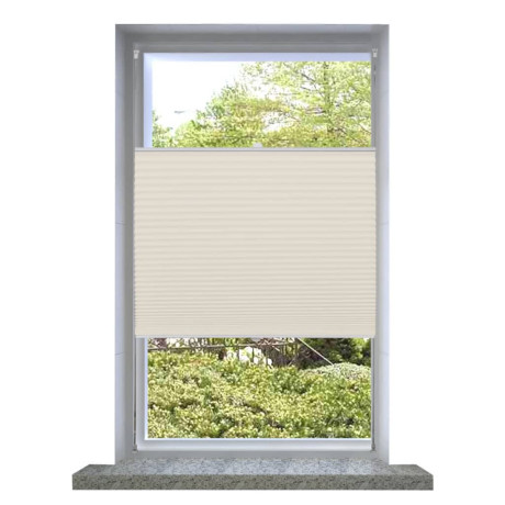 vidaXL Plissé rolgordijn 80x150cm creme