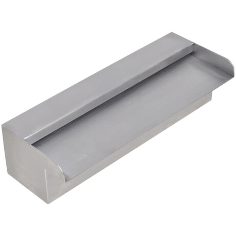 vidaXL Zwembadwaterval rechthoekig 30 cm roestvrij staal