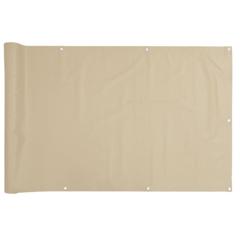 vidaXL Balkonscherm Oxford textiel 90x400 cm beige