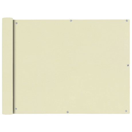vidaXL Balkonscherm oxfordtextiel 90x600 cm crème