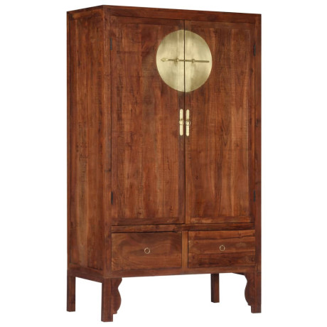 vidaXL Kledingkast 100x50x175 cm massief acaciahout