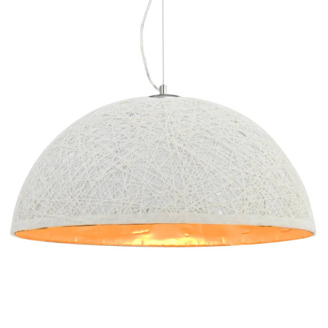 vidaXL Hanglamp E27 Ø50 cm wit en goud