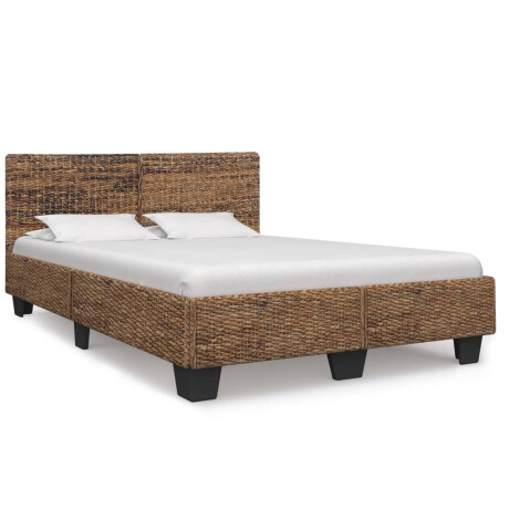 vidaXL Bedframe natuurlijk rattan 140x200 cm