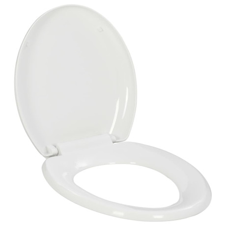 vidaXL Toiletbril soft-close met quick-release ontwerp wit