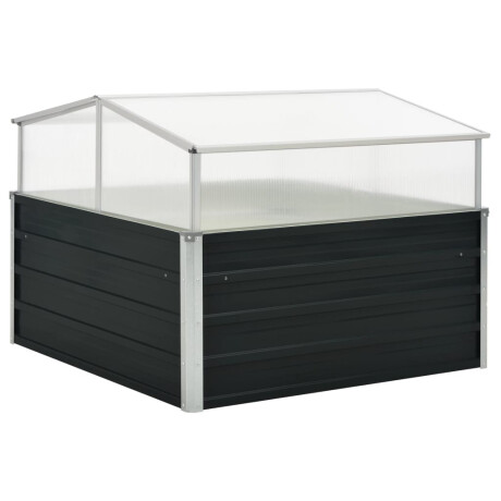 vidaXL Tuinkas 100x100x77 cm gegalvaniseerd staal antraciet