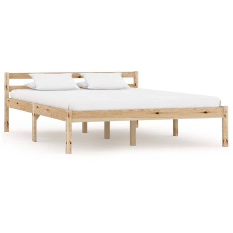 vidaXL Bedframe massief grenenhout 140x200 cm