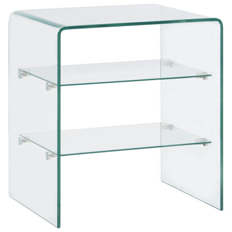 vidaXL Salontafel 50x40x56 cm gehard glas