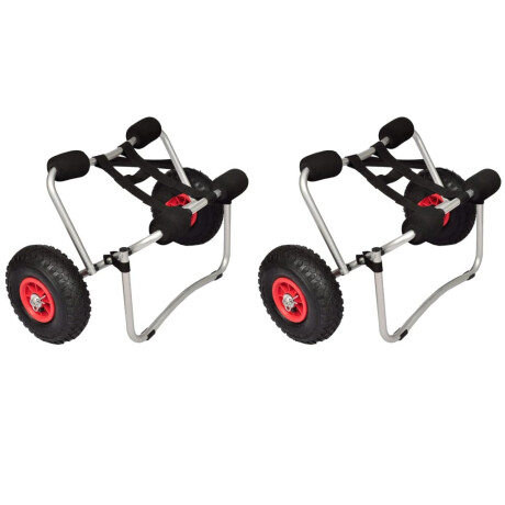 vidaXL Kayaktrolleys 2 st aluminium
