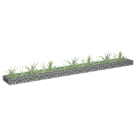 vidaXL Gabion plantenbak verhoogd 270x30x10 cm gegalvaniseerd staal