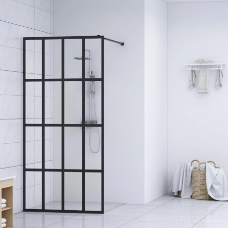 vidaXL Inloopdouchewand 118x190 cm transparant gehard glas