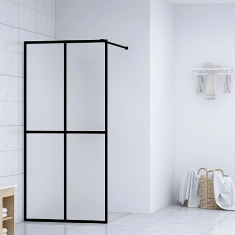vidaXL Inloopdouchewand 118x190 cm mat gehard glas
