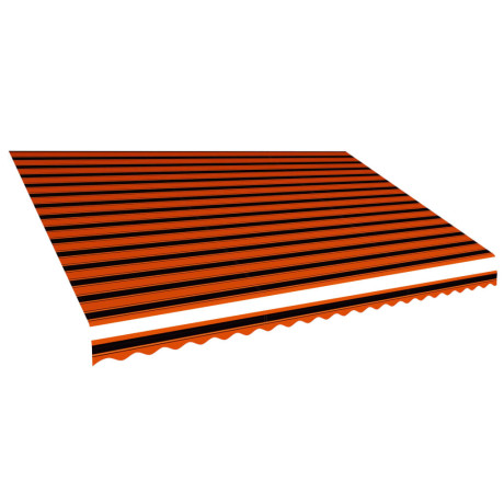 vidaXL Luifeldoek 500x300 cm canvas oranje en bruin