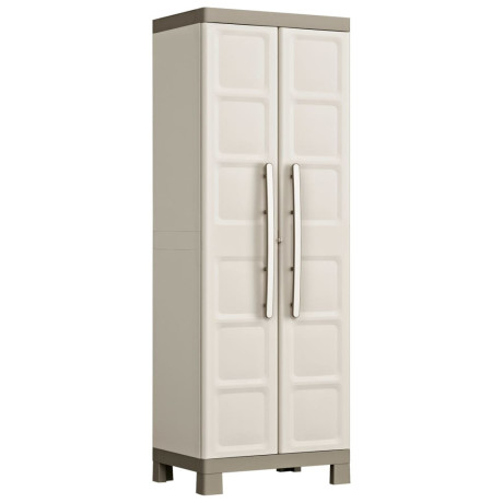 Keter Opbergkast Excellence 182 cm beige en taupe