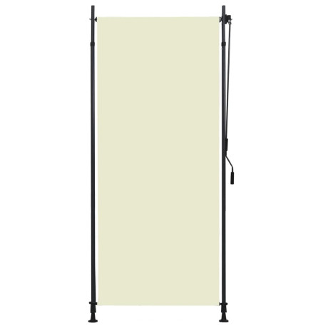 vidaXL Rolgordijn voor buiten 100x270 cm crème