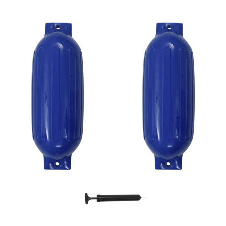 vidaXL Bootstootkussens 2 st 69x21,5 cm PVC blauw