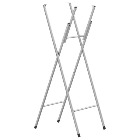 vidaXL Bartafelpoten inklapbaar 45x53x108 cm staal zilverkleurig