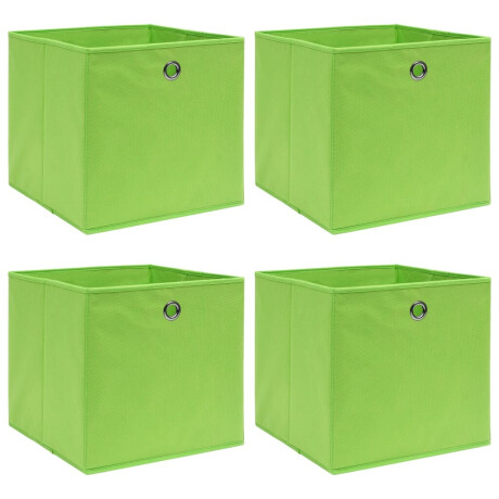 vidaXL Opbergboxen 4 st 32x32x32 cm stof groen