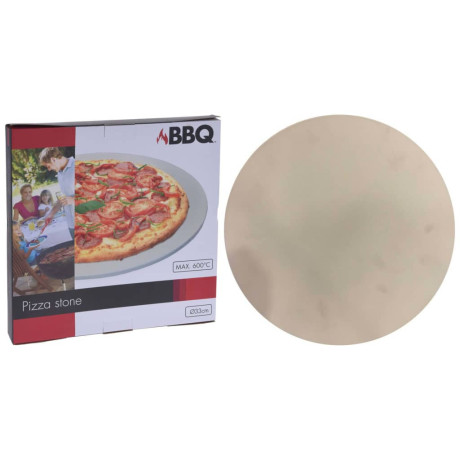 ProGarden Pizzasteen voor barbecue 30 cm crèmekleurig